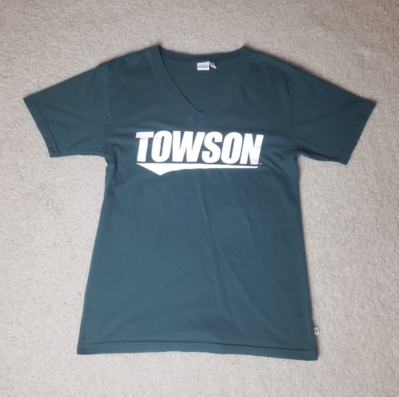 VENLEY Towson University TU NCAA V-Nneck College Tee - Small - Picture 1 of 6